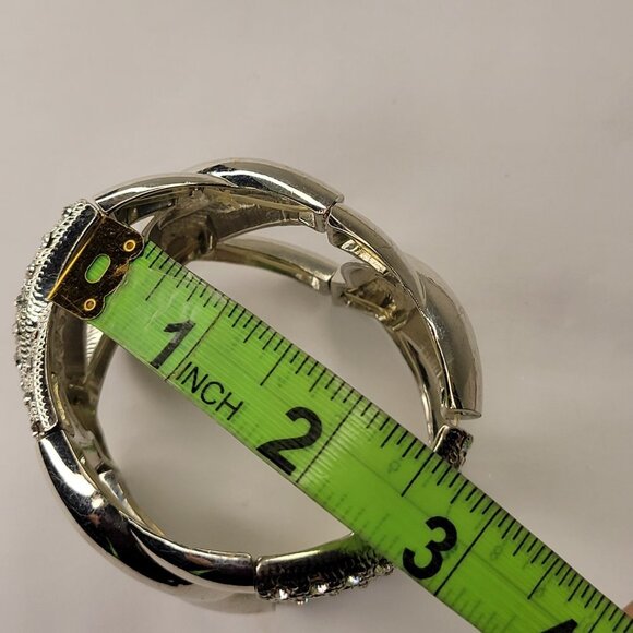 Silver Crystal Stretchy Bracelet - Picture 8 of 15